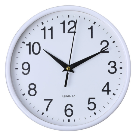 Horloge Blanche (30cm x 30cm) · Smarty Paris
